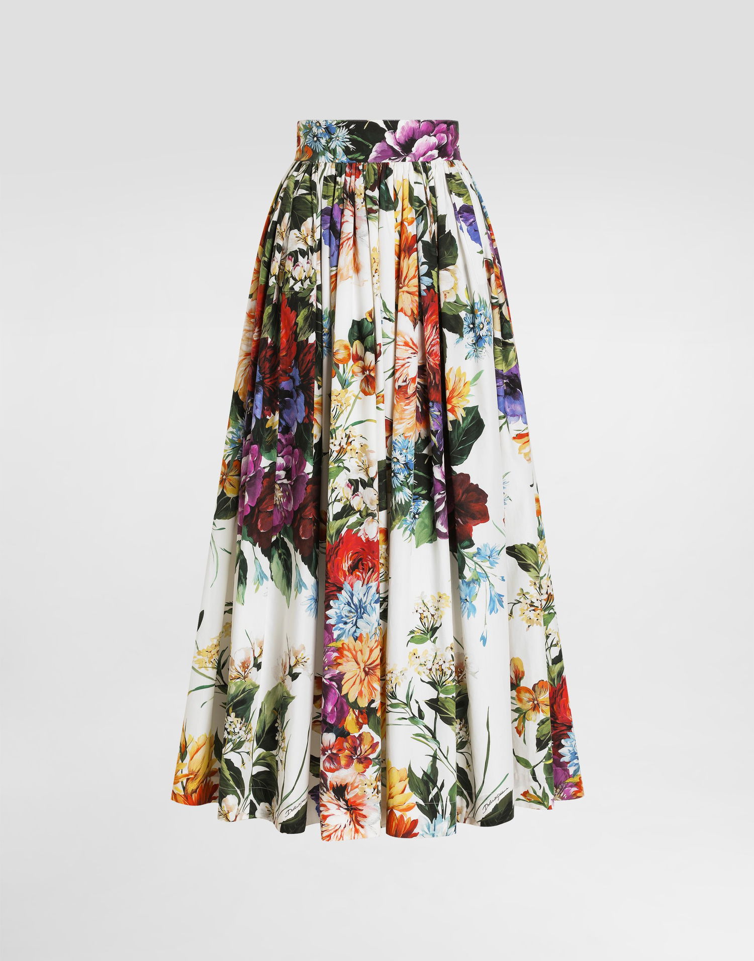 Nederdel Dolce & Gabbana Dolce & Gabbana Bouquet Flower-print Wide Skirt Flerfarvet | F4C6QTHS5TRHA5PC, 0