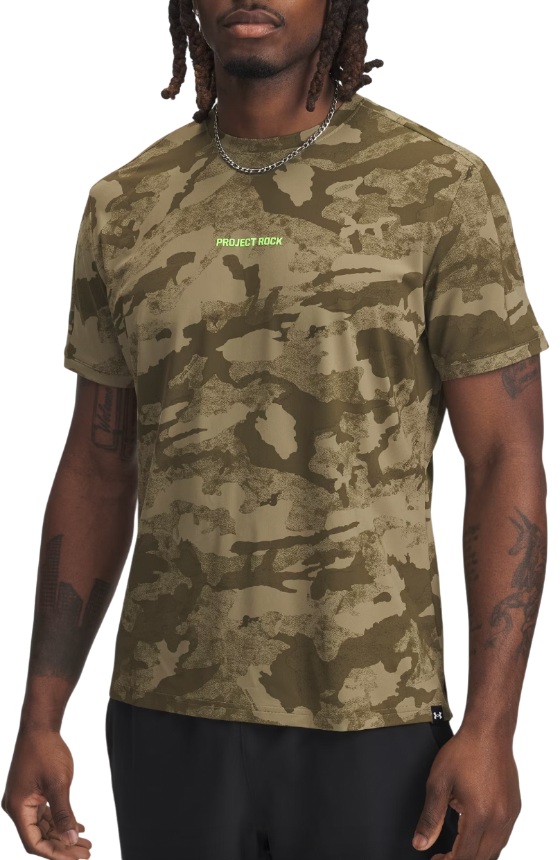 T-shirt Under Armour Project Rock Iso-Chill Short Sleeve T-Shirt Grøn | 1389956-251