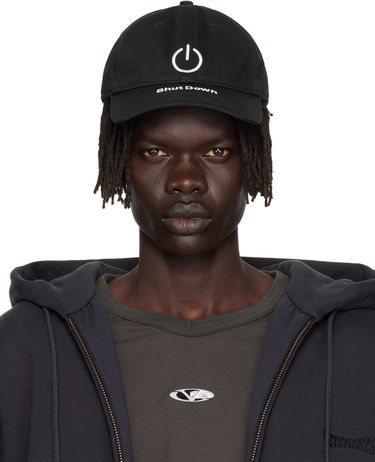 Kasket VETEMENTS VETEMENTS 'Shut Down' Baseball Cap Sort | UH76CA790B, 0