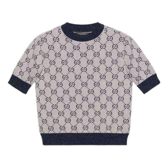 Sweater Gucci Gucci GG Lam Jacquard Top Grå | 692717-XKB54-9071