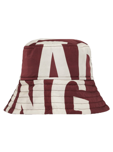 Hat Dries Van Noten Water-Repllent Printed Bucket Hat Rød | 231-029500-6096 358