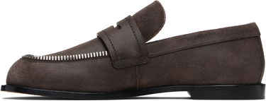 Sneakers og sko JW Anderson Suede Zipper Biker Loafers Brun | MC0002-LA0319, 2