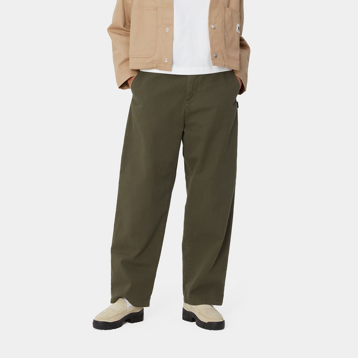 Bukser Carhartt WIP Brady Garment Dyed Softener Pants Grøn | I033770_8, 0
