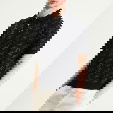 Polo skjorte Casablanca Casablanca City Jacquard Polo Sort | M-AW25-KW-1126-01, 2