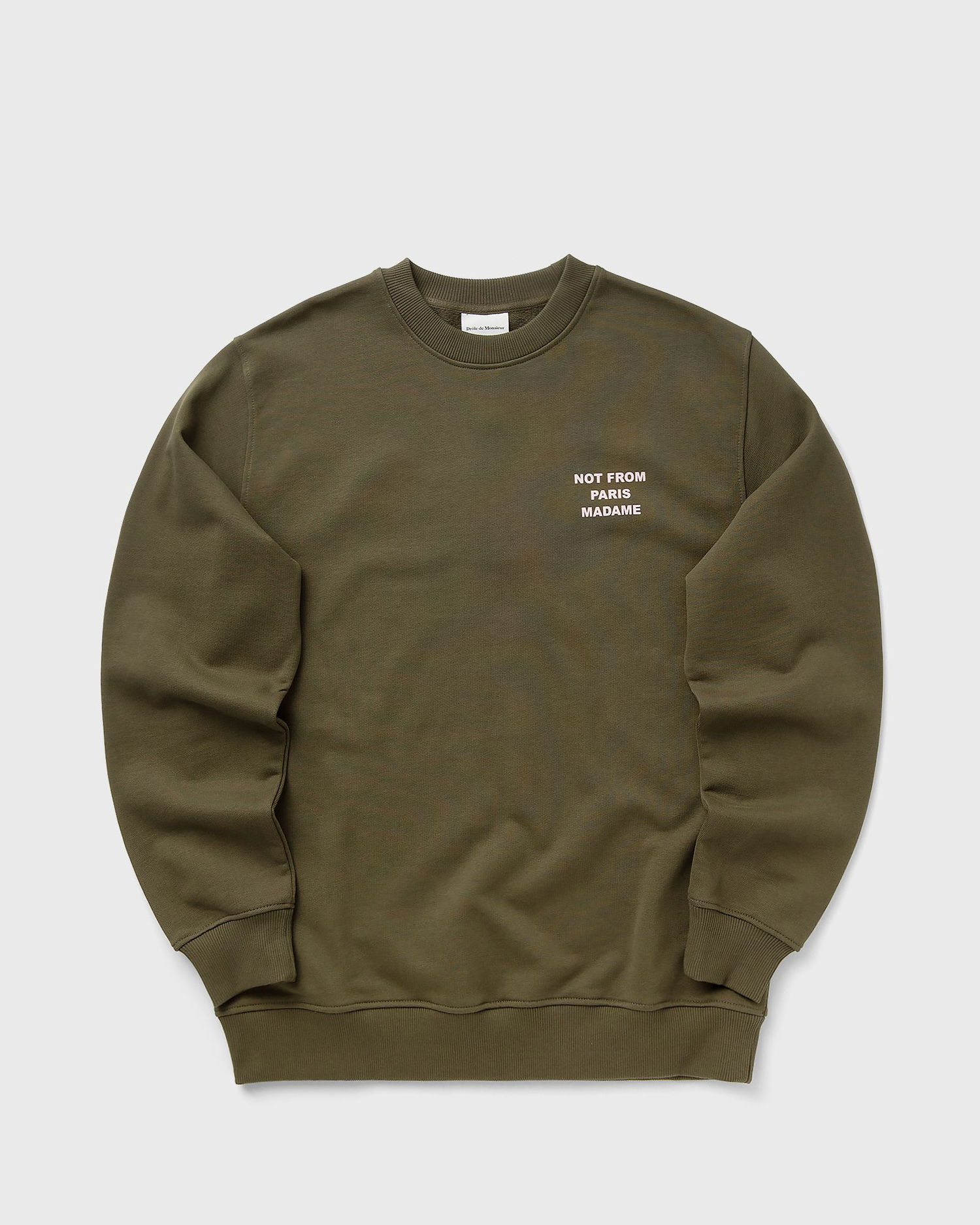 Sweatshirt Drôle de Monsieur Slogan Sweatshirt Grøn | I-SW149-CO127-KK, 1