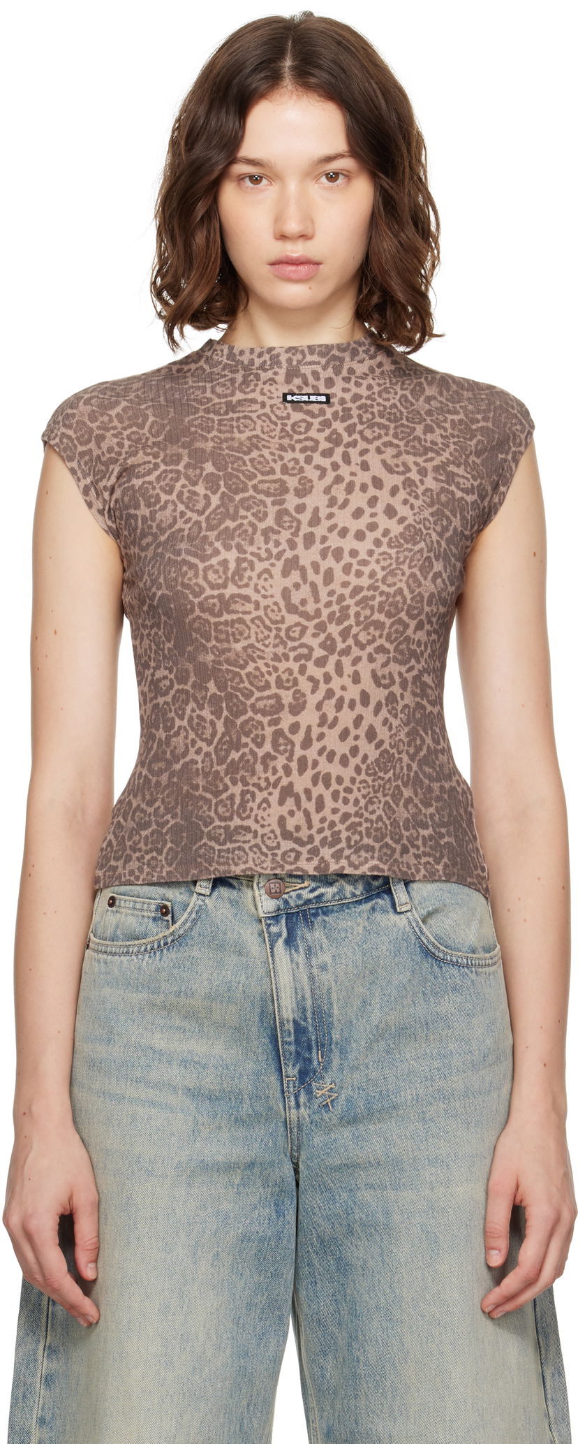 T-shirt Ksubi Ksubi Staple Short Sleeve T-Shirt Beige | WPF25TE015