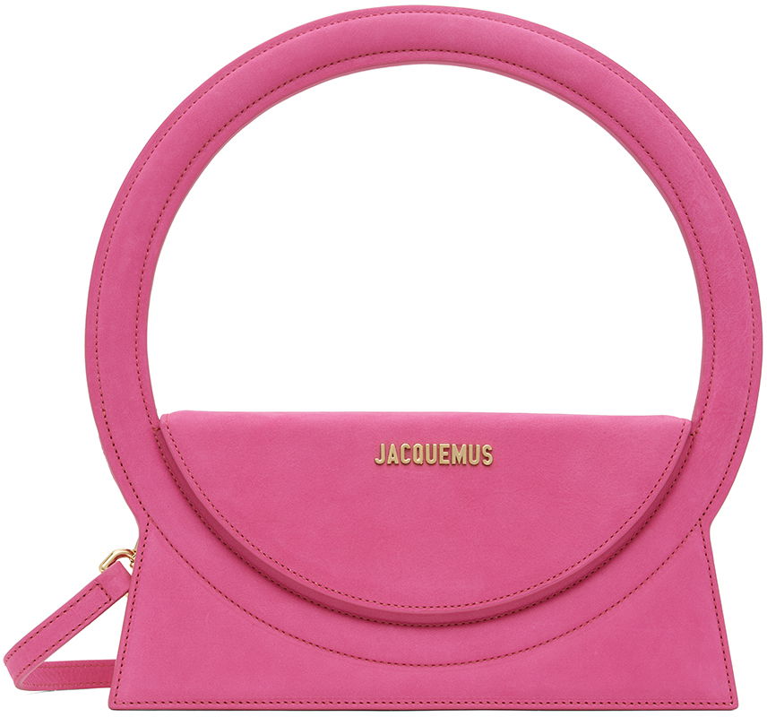 Skuldertaske Jacquemus Le Raphia 'Le Sac Rond' Bag Lyserød | 22H221BA015-3066, 0