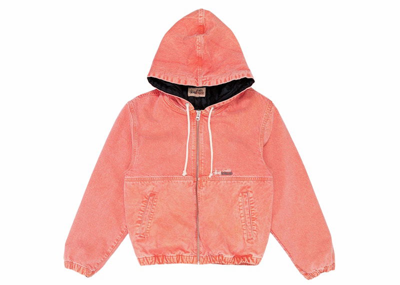 Vindjakke Stüssy Stussy Work Jacket Lyserød | 115689_FADE, 0