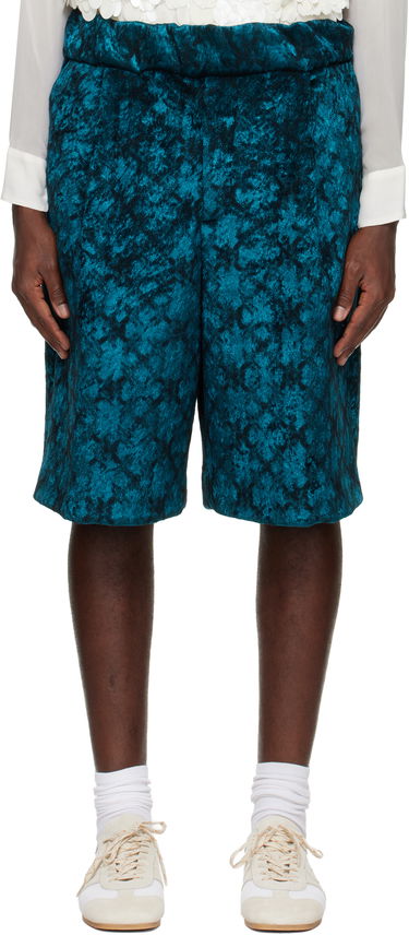 Shorts Dries Van Noten Dries Van Noten Jacquard Shorts Turkis | 252-020953-2133, 0