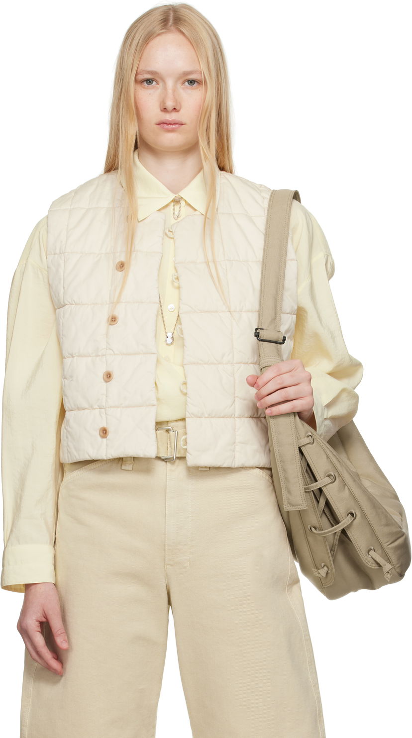 Vest LEMAIRE Lemaire Wadded Vest Beige | OW1032 LF1207