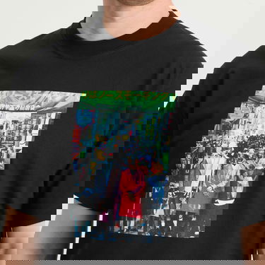 T-shirt Pleasures Pleasures Harajuku Graphic T-Shirt Sort | P25DP018-BLK, 5