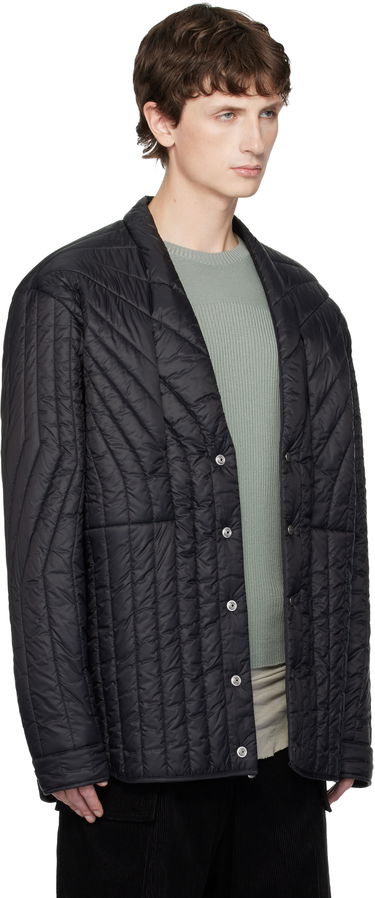 Puffer jakke Rick Owens Concordians Long Sleeve Quilted Liner Down Jacket Sort | RU02E1755 NPT1, 1