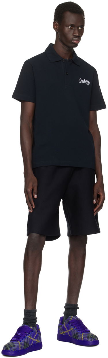 Polo skjorte Burberry Cotton Polo Mørkeblå | 8097528, 3