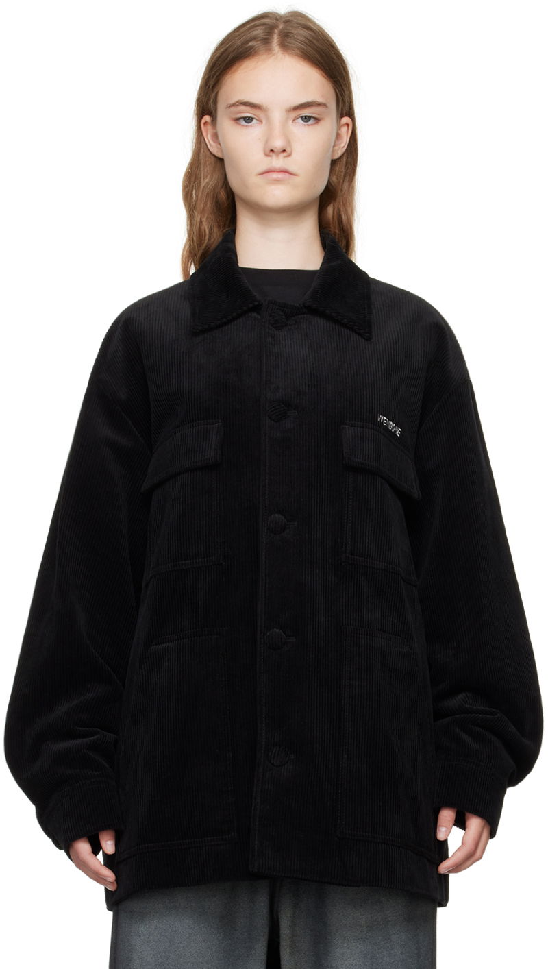 Jakke We11done We11done Four-Pocket Corduroy Jacket Sort | WD-JP2-24-054-U-BK, 0