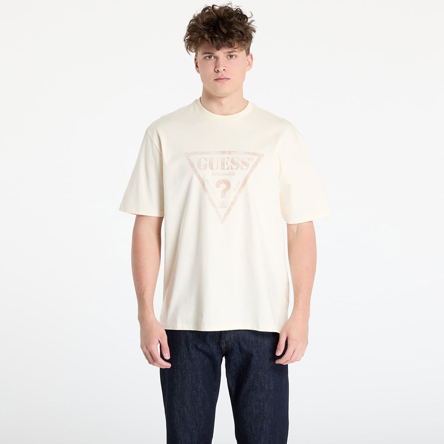 T-shirt GUESS GUESS Originals T-Shirt Beige | M5GI10K8FQ4-G053, 0