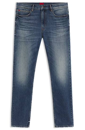 Jeans BOSS Slim-Fit Comfort-Stretch Denim Jeans Blå | 50542690