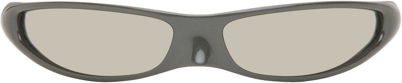 Solbriller Balenciaga Balenciaga Blade Rectangle Sunglasses Grå | BB0383S-004