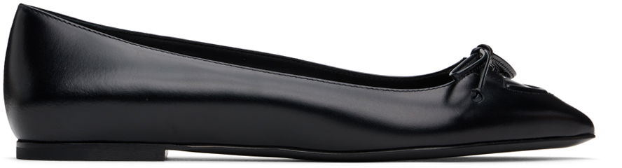Kjole Alaïa ALAÏA Lace-Up Ballerina Flats Sort | AA3A034CK257, 0