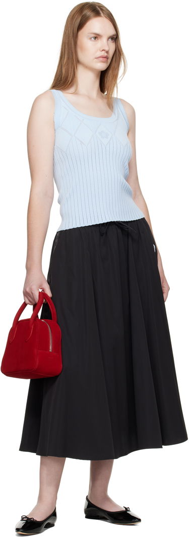 Tanktop KENZO Kenzo Paris Textured Tank Top Blå | FF62TO6143CW, 3