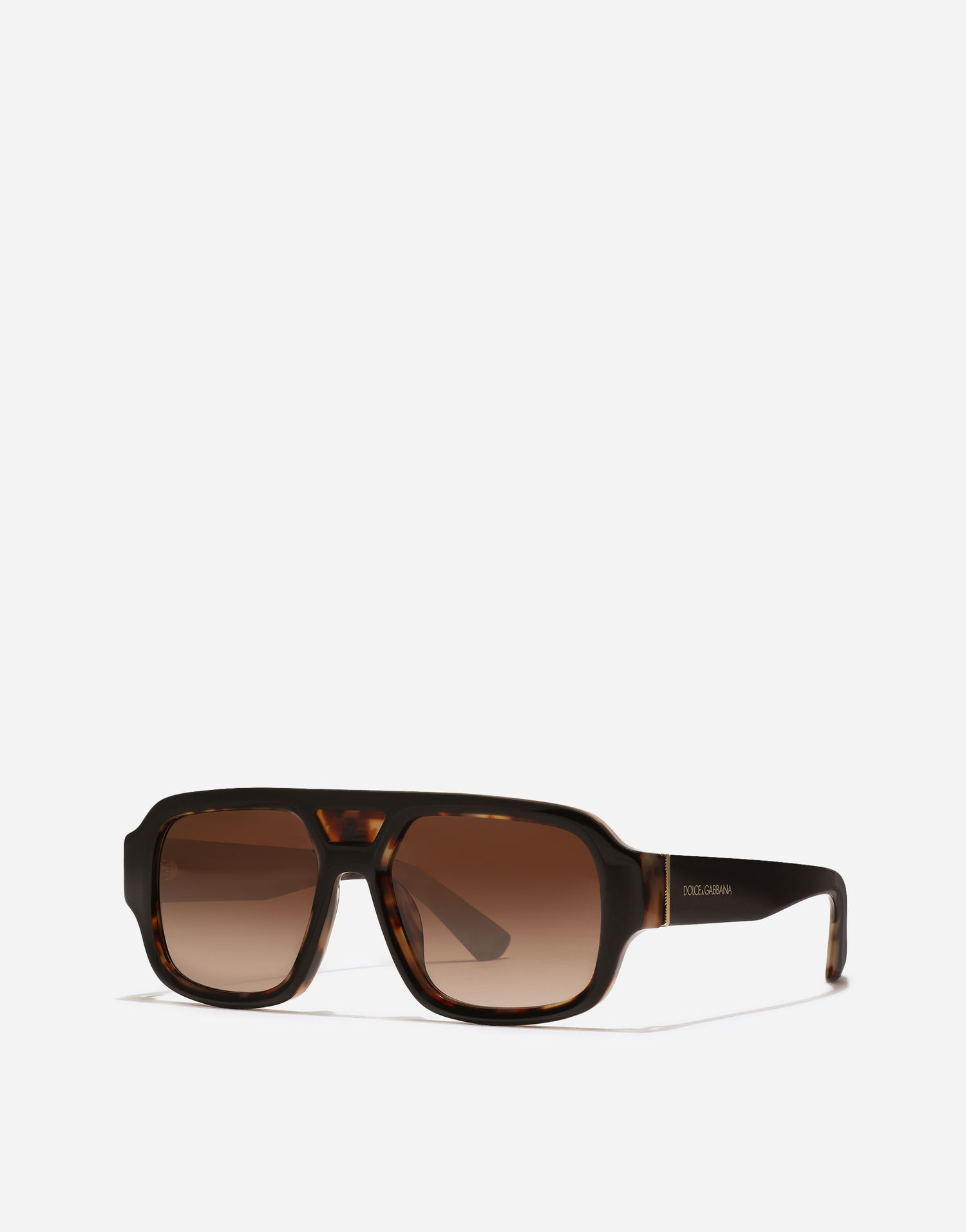 Solbriller Dolce & Gabbana Costiera Pilot Style Sunglasses with Gradient Lenses Brun | VG4516VP7139V000, 1