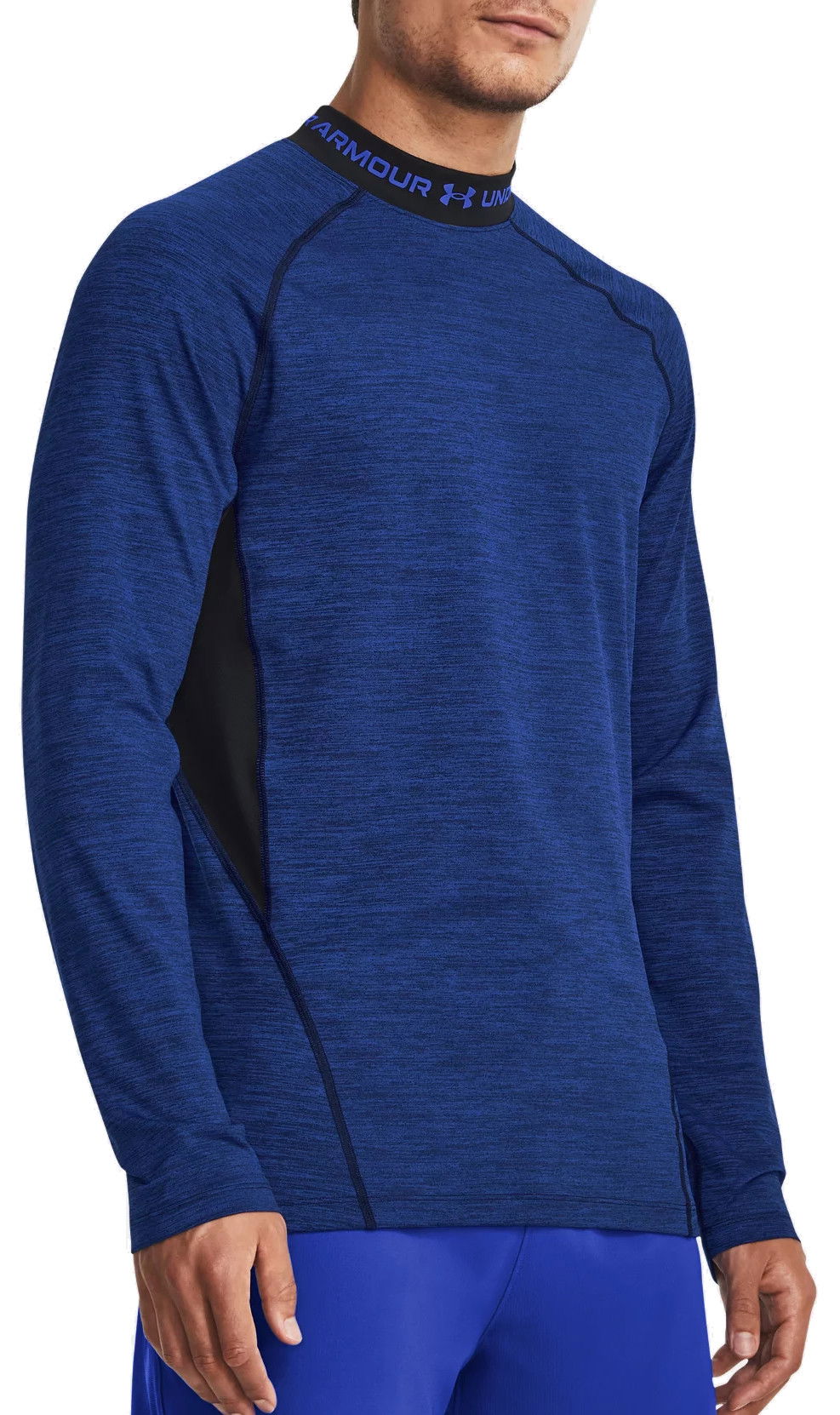 T-shirt Under Armour ColdGear® Twist Mockneck Tee Mørkeblå | 1379820-400, 0