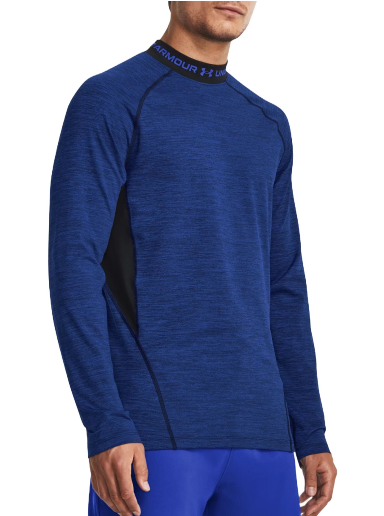 T-shirt Under Armour ColdGear® Twist Mockneck Tee Mørkeblå | 1379820-400