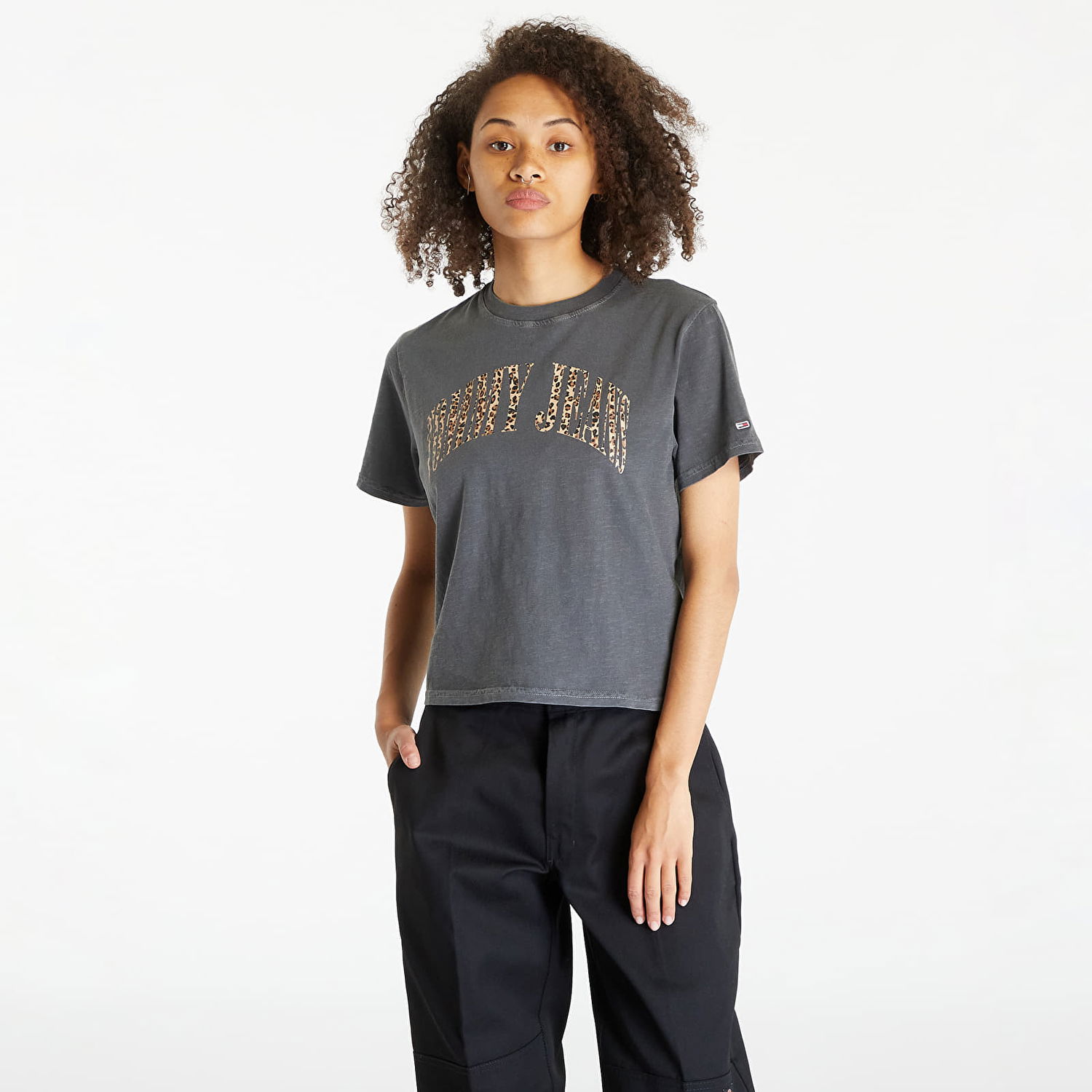 T-shirt Tommy Hilfiger Classics Leo Short Sleeve Tee "New Charcoal" Grå | DW0DW16457 PUB, 0