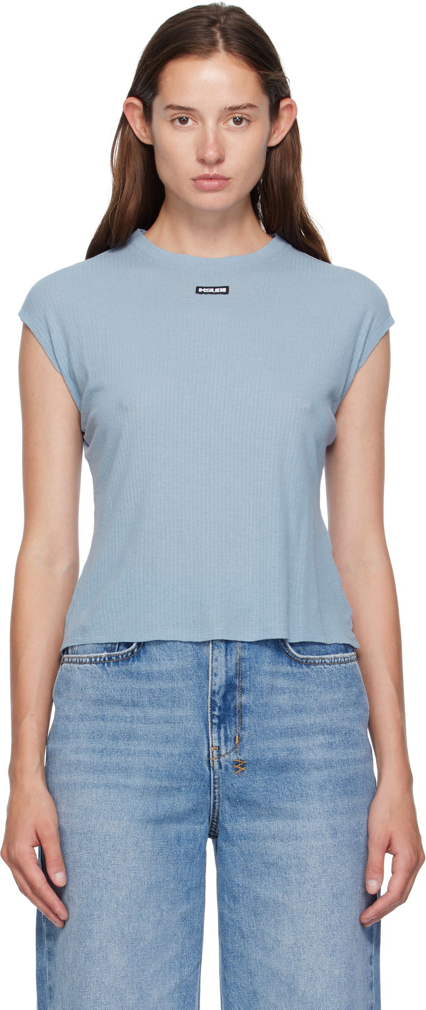 T-shirt Ksubi Ksubi Staple Short Sleeve T-Shirt Blå | WFA25FT013