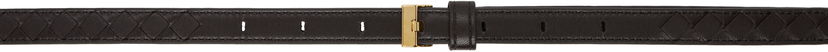 Bælter Bottega Veneta Intrecciato Leather Watch Strap Sort | 805582 V4R01