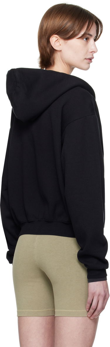 Sweatshirt SKIMS SKIMS Cotton Fleece Classic Zip Hoodie Sort | ZU-ZUP-8366W, 2
