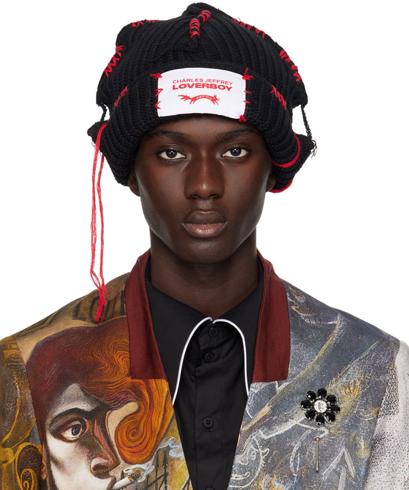 Beanie Charles Jeffrey Loverboy Carolean Beanie Sort | 43130201