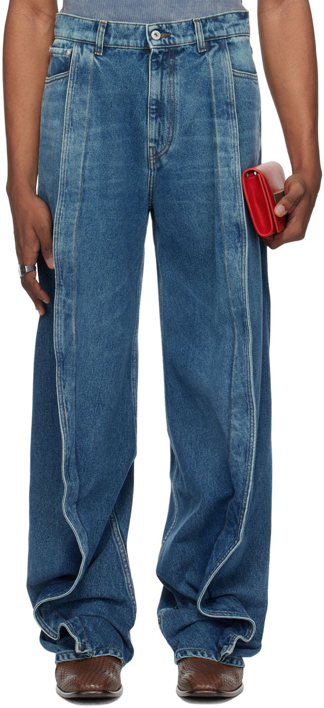 Jeans Y/PROJECT Blue Banana Jeans Blå | 207PA004