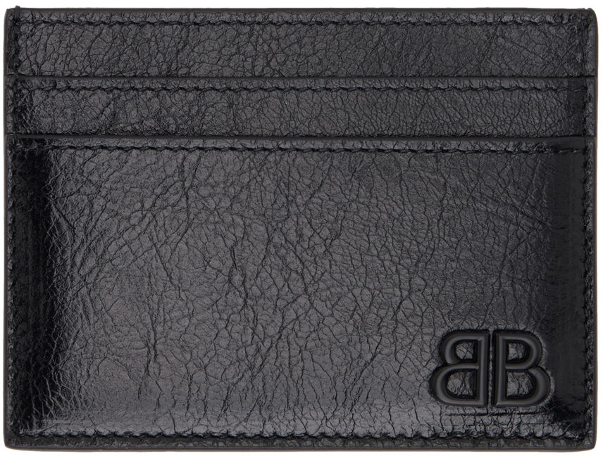 Tegnebog Balenciaga Logo Card Holder Sort | 766547-2AAS8-1000, 0