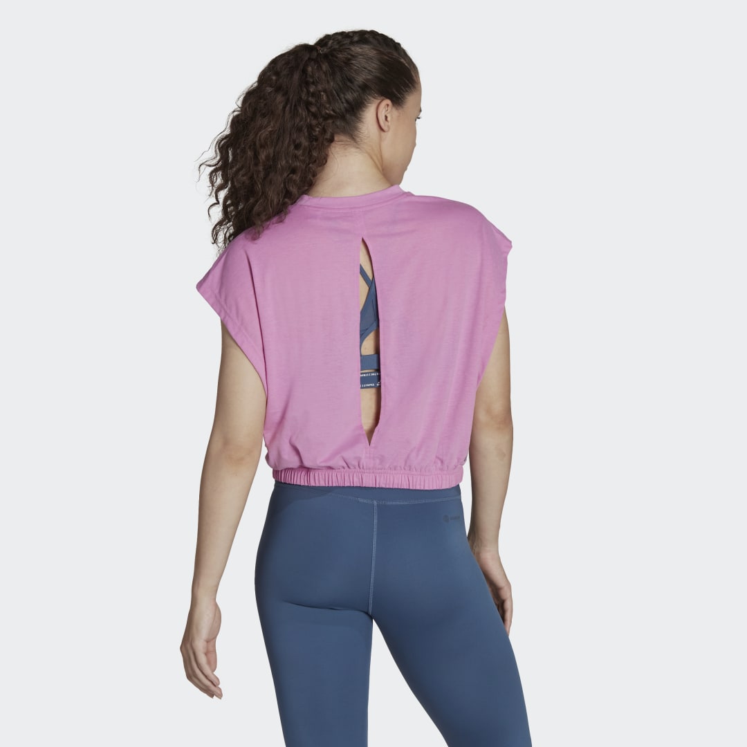 T-shirt adidas Originals Hyperglam Sleeveless Lyserød | HK2558, 1