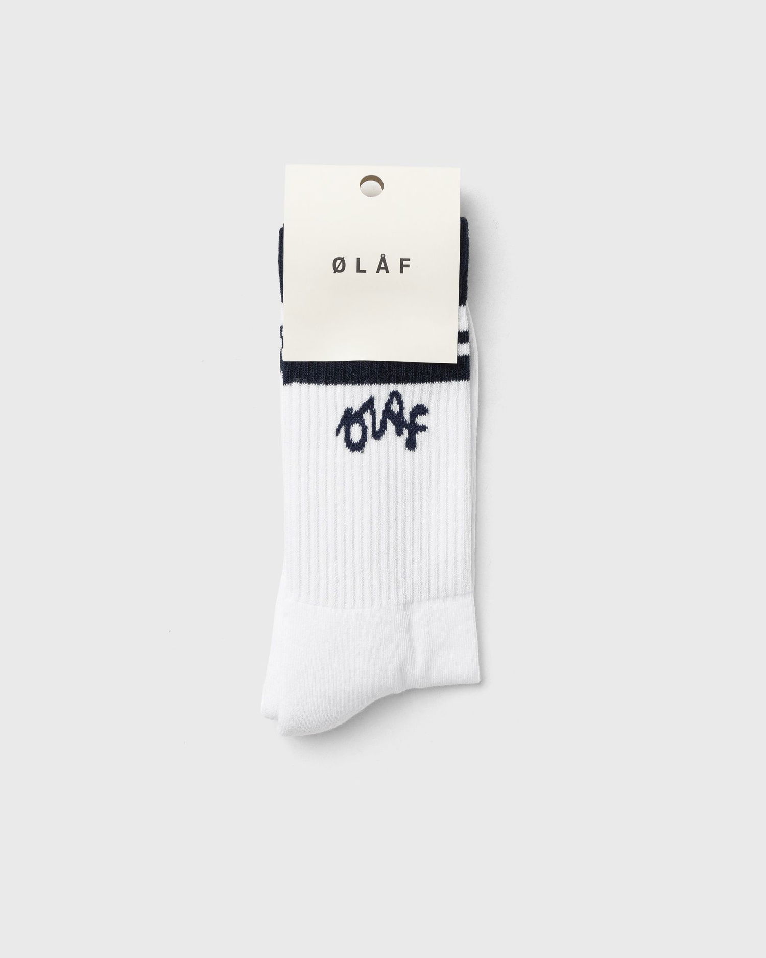 Sokker ØLÅF Olaf Varsity Socks Hvid | A200819-OPTICAL-WHITE, 0