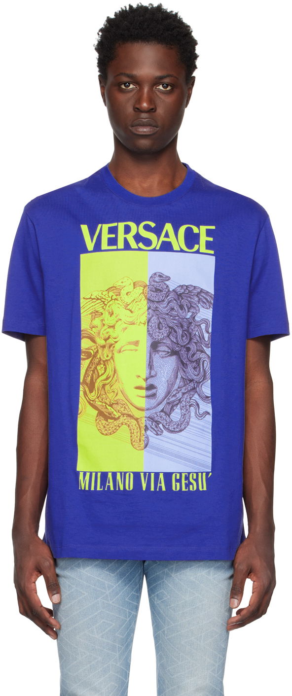 T-shirt Versace Medusa Blå | 1008491 1A06070, 0