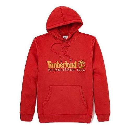 Sweatshirt Timberland Anniversary Drawstring Hoodie Rød | A2E2C-ED6