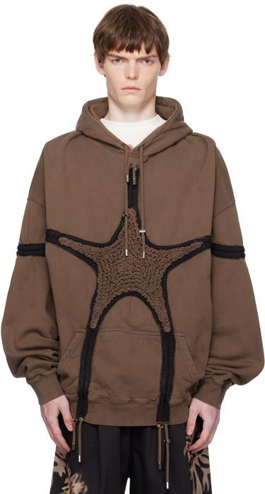 Sweatshirt Collina Strada Collina Strada Soft Star Hoodie Brun | XX8002, 0