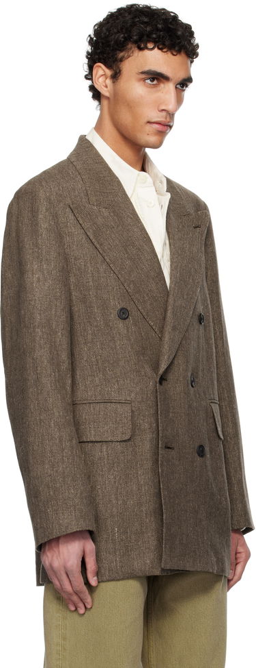 Jakke OUR LEGACY Our Legacy Sharp Double-Breasted Blazer Brun | M2250STC, 1