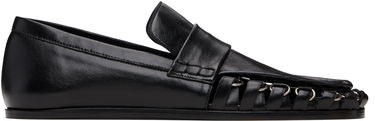 Sneakers og sko Jil Sander Jil Sander D-Ring Leather Loafers Sort | J15WR0026_P4835, 0
