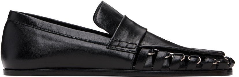 Sneakers og sko Jil Sander Jil Sander D-Ring Leather Loafers Sort | J15WR0026_P4835