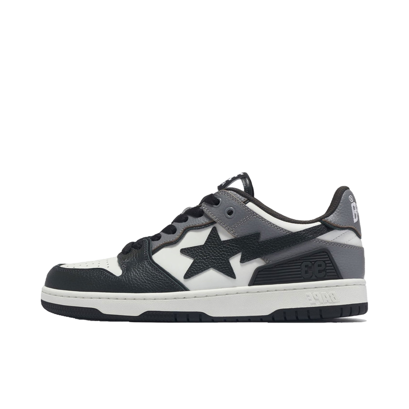 Sneakers og sko BAPE A Bathing Ape Sk8 Sta #5 Black White Grå | 1J80-291-059-BLK/001FWJ801059I-BLK