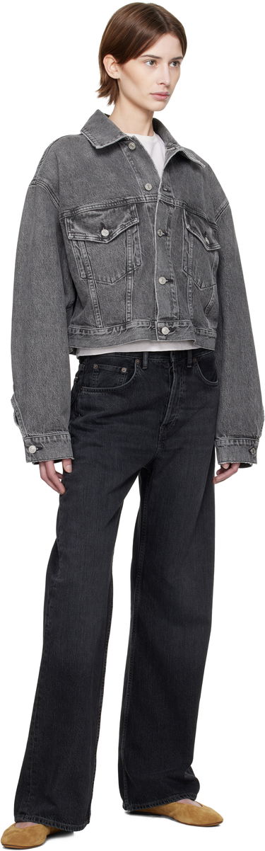 Jakke AGOLDE AGOLDE Palmer Cropped Denim Jacket Grå | A5047-1346, 3