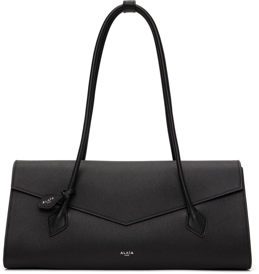 Håndtaske Alaïa 'Le Teckel Flap' Leather Shoulder Bag Sort | AA1S06042CA321