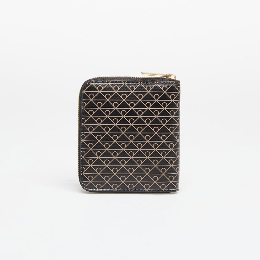 Tegnebog CALVIN KLEIN Calvin Klein Emblem Aop Square Zip Around Wallet Sort | LV04F1089G 2XA