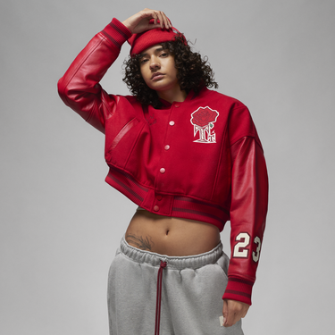 Bomberjakke Jordan Teyana Taylor x Jacket Rød | FB2642-687, 0