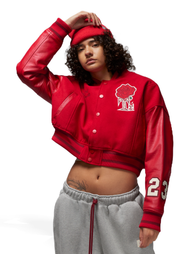 Bomberjakke Jordan Teyana Taylor x Jacket Rød | FB2642-687