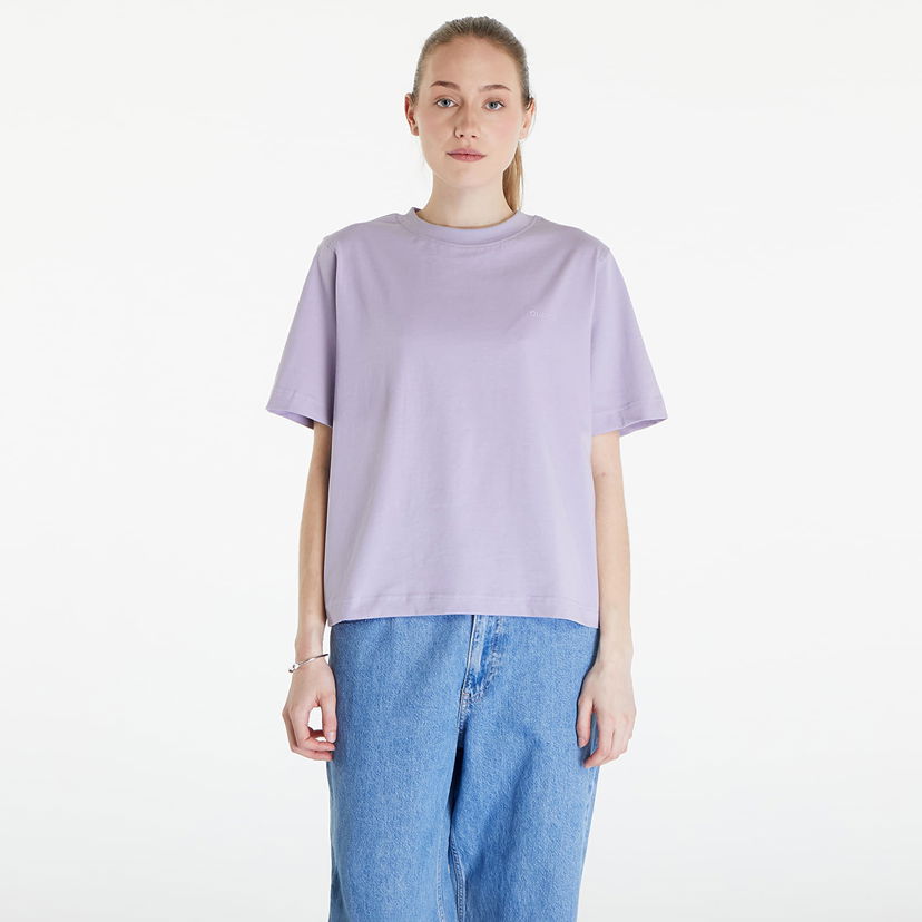 T-shirt Queens Essential T-Shirt With Tonal Print Purple Lilla | QNS_004