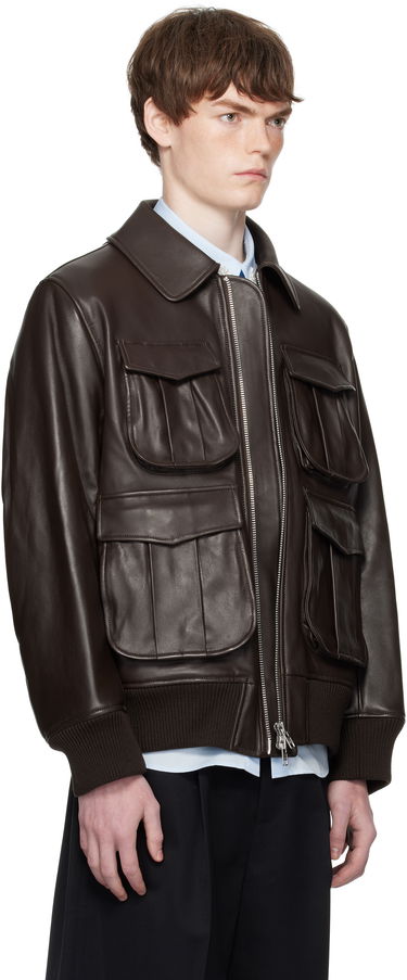 Bomberjakke Simone Rocha Simone Rocha Oversized Multi-Pocket Aviator Jacket Brun | 6130 0456, 1