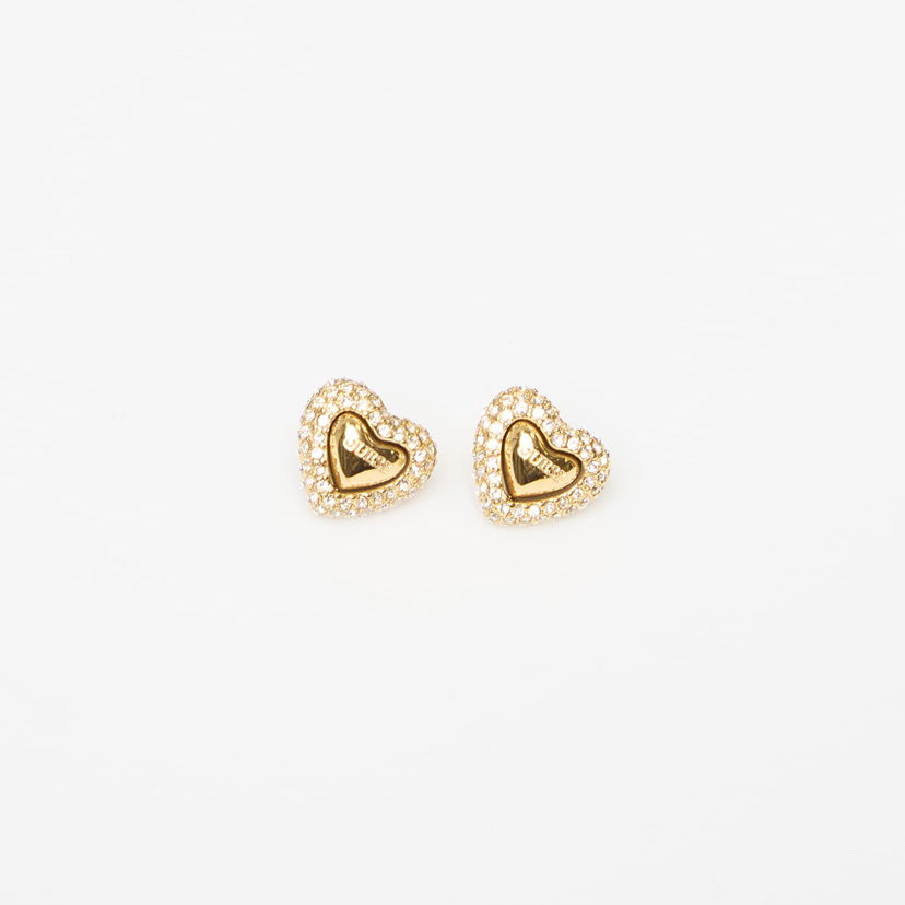 Øreringe GUESS Beloved Heart Stud Earrings with Stones Flerfarvet | JUBE05020JWYG-GOLD